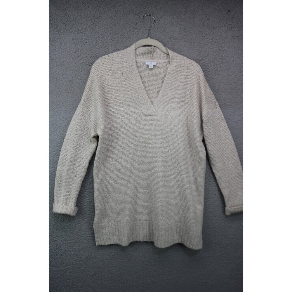 J. Jill Long Sleeve V-Neck Sweater Tunic-Size Small-Soft-Oversized